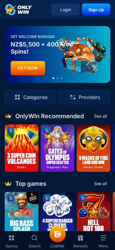Scarica l'App di OnlyWin Casino